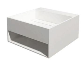 Solid surface wastafel 50x50x25 cm | nieuw is doos beschikbaar voor biedingen