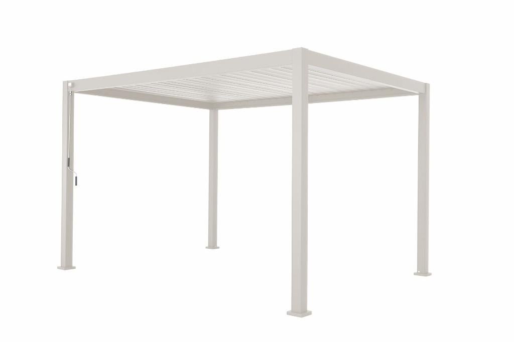 Mirador Classic 300 x 400 cm Lamellen Overkapping Wit, Tuin en Terras, Overkappingen, Nieuw, Overige typen, Ophalen