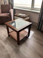 Leuke bijzet tafel met glas, Huis en Inrichting, Tafels | Bijzettafels, Ophalen of Verzenden