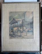 Soewardja aquarel Indonesië Indonesia, Antiek en Kunst, Ophalen of Verzenden