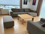 complete zithoek, bank, love seat, hocker en salontafeltafel, Ophalen, Gebruikt
