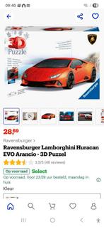 Ravensburg 3D puzzel Lamborghini huracan evo Arancio, Ophalen of Verzenden, Minder dan 500 stukjes, Zo goed als nieuw, Rubik's of 3D-puzzel