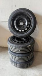 Banden 155/65-14 | Stalen velgen | 4x108 | Rocks-E Topolino, Auto-onderdelen, Banden en Velgen, Ophalen, 14 inch, 155 mm, Banden en Velgen