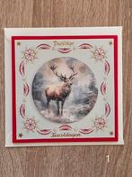 Kerstkaarten geborduurde, Hobby en Vrije tijd, Kaarten | Zelfgemaakt, Ophalen of Verzenden, Nieuw, Overige thema's