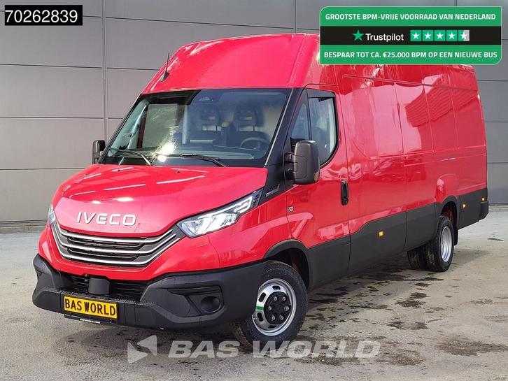 Iveco Daily 35C21 3.0L Automaat 210PK L3H2 2025-Model Dubbel, Auto's, Bestelauto's, Bedrijf, Te koop, Achteruitrijcamera, Airconditioning