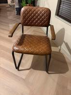 Eetkamer stoelen echt buffelleer, Ophalen, Zo goed als nieuw, Leer
