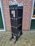 Aluminium vouwladder 4x4 treden, Doe-het-zelf en Verbouw, Ophalen, Nieuw