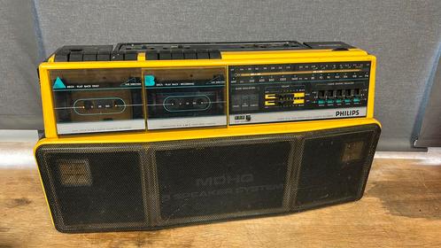Philips D8304 cassette gettoblaster. Goede staat., Audio, Tv en Foto, Radio's, Gebruikt, Radio, Ophalen of Verzenden
