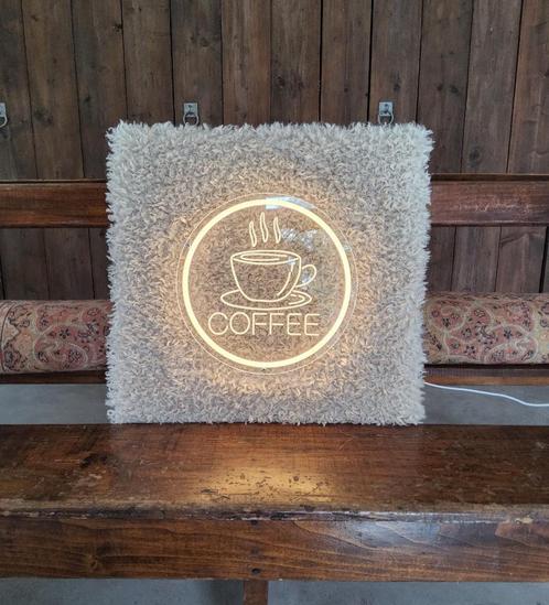 Neon LED sign koffie Doodle Eyecatcher Espresso koffiehoek, Huis en Inrichting, Lampen | Overige, Nieuw, Ophalen