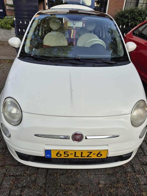 Fiat 500 1.2 AUT 51KW 2010 Wit, Auto's, Fiat, Particulier, ABS, Achteruitrijcamera, Airbags, Airconditioning, Android Auto, Bluetooth
