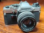 Nog mooie Olympus OM 10 met 28mm Zuiko auto W, Ophalen of Verzenden, Spiegelreflex, Olympus
