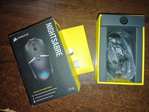 Corsair Nightsabre Wireless gaming muis, Computers en Software, Muizen, Zo goed als nieuw, Ergonomisch, Gaming muis, Ophalen of Verzenden