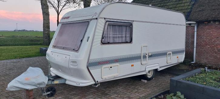 Hylander 390 + Walker voortent, uitbouw voortent, luifel, Caravans en Kamperen, Caravans, Particulier, tot en met 4, 750 - 1000 kg