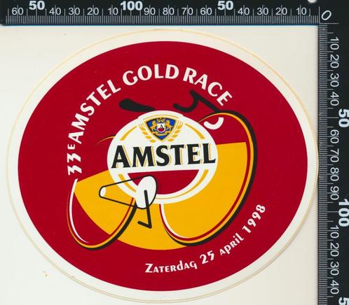 Sticker: Amstel Gold Race 1998 - Wielrennen, Verzamelen, Stickers, Zo goed als nieuw, Sport, Ophalen of Verzenden