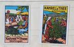 oude sluitzegels van Kahrel's Thee (9 st), Postzegels en Munten, Postzegels | Volle albums en Verzamelingen, Verzenden, Nederland