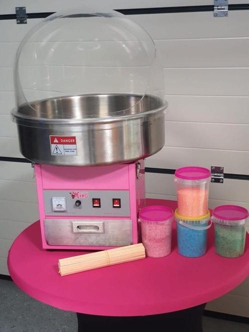 Suikerspinmachine Te huur ( incl ingrediënten), Hobby en Vrije tijd, Feestartikelen | Verhuur, Zo goed als nieuw, Overige, Ophalen of Verzenden