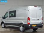 Ford Transit 130pk Automaat L3H2 Dubbel Cabine Zilvergrijs A, Auto's, Bestelauto's, Nieuw, Te koop, Zilver of Grijs, 6 stoelen