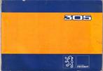 Peugeot 305, origineel instructieboekje uit juli 1980, Verzenden