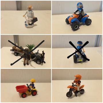  Playmobil motor, quad, skelter, segway, diverse sets  beschikbaar voor biedingen