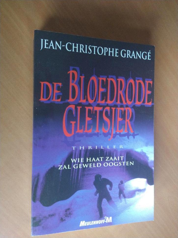 Grange, Jean-Christophe. De bloedrode gletsjer, Boeken, Thrillers, Zo goed als nieuw, Ophalen of Verzenden
