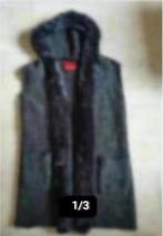 Dames vest met bont Laura di Sarpi mtL grijs, Maat 42/44 (L), Ophalen of Verzenden, Zo goed als nieuw, Grijs