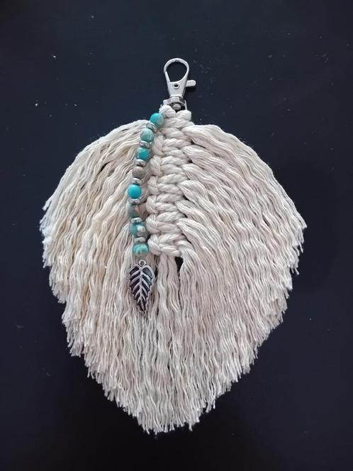Macrame veer, macrame hanger met jaspis kralen, Huis en Inrichting, Woonaccessoires | Wanddecoraties, Nieuw, Ophalen of Verzenden