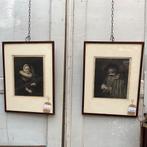 Antieke ets naar Rembrandt *tres jolie Duiven*, Ophalen of Verzenden