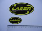 sticker LASER logo plastic exhaust motorrace motorsport cros, Verzenden