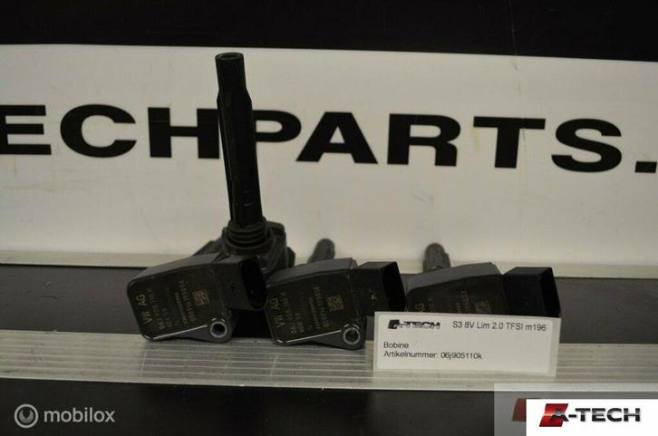 Bobine Audi A3  8V 2.0 TFSI S3  ('13-'18) 06j905110k, Auto-onderdelen, Motor en Toebehoren, Audi, Gebruikt, Ophalen of Verzenden