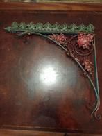 Art Nouveau hoekdrager in smeedijzer 69x69cm, Antiek en Kunst, Ophalen of Verzenden