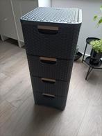 Curver ratan ladenkastje, 4 lades, Huis en Inrichting, Ophalen, 50 tot 100 cm, 3 of 4 laden, Minder dan 100 cm