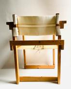 Brutalist pine houten stoel , jaren 70, Hout, Bruin, Onbekend, Ophalen of Verzenden