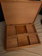 4 grote sigaren dozen hout Willem 2 II 38,5x28,5x4 cm, Ophalen, Tabaksdoos of Verpakking