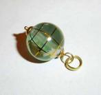 Hanger Globe Wereldbol 18K, Nieuw, Ophalen of Verzenden, Met edelsteen, Goud