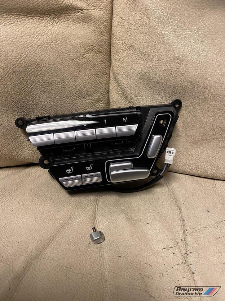 Mercedes W221 stoelverstellingsschakelaar A2218701951 paneel, Auto-onderdelen, Dashboard en Schakelaars, Mercedes-Benz, Gebruikt