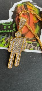 Billie Eilish Ketting - Gouden Hanger, Sieraden, Tassen en Uiterlijk, Kettingen, Verzenden, Nieuw, Goud, Met hanger