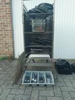 Horeca  benodigdheden met rvs kar, Ophalen, Zo goed als nieuw