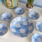 vintage set schaaltjes bakjes chinees blauw roze bloesem, Ophalen of Verzenden