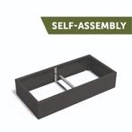 Gecoat stalen Plantenbak 200x100x40cm (4delig), 100 cm of meer, Verzenden, Rond, Nieuw
