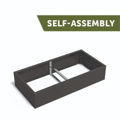 Gecoat stalen Plantenbak 200x100x40cm (4delig), Tuin en Terras, Bloembakken en Plantenbakken, Nieuw, Metaal, Tuin, 30 tot 60 cm