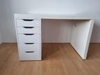 Bureau + IKEA ladeblok ALEX, Ophalen, Gebruikt