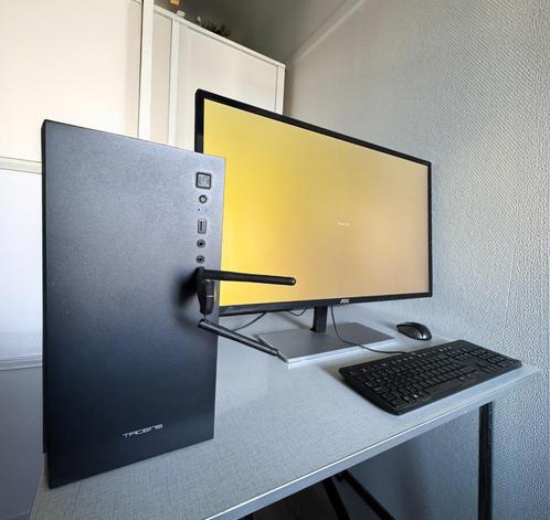 PC i7 + GeForce GTX 750 Ti + 16GB RAM + 2 HDD + 32” Monitor, Computers en Software, Desktop Pc's, Gebruikt, 3 tot 4 Ghz, HDD, 16 GB
