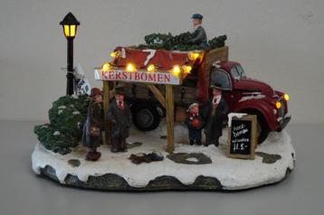 kerstmarkt, kerstbomen verkoop & auto &  lampjes werken !! beschikbaar voor biedingen