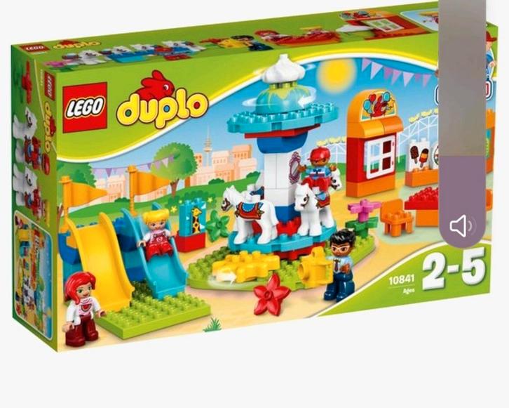 Duplo familiekermis 10841, Kinderen en Baby's, Speelgoed | Duplo en Lego, Zo goed als nieuw, Duplo, Ophalen of Verzenden