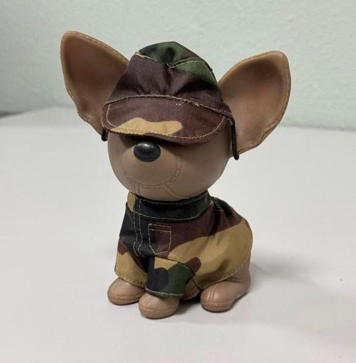 Chihuahua spaarpot militair camouflage camo leger army hond, Verzamelen, Spaarpotten, Zo goed als nieuw, Dier, Kunststof, Ophalen of Verzenden