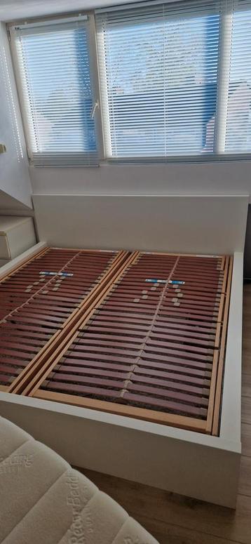 Tweepersoons 180 x 200 bedframe malm ikea zonder lattenbodem - afbeelding 2
