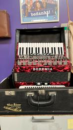 HG Bohemia accordeon, 80-bas, Overige merken, Zo goed als nieuw, Met koffer