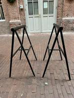 2 zwarte ikea schragen, Huis en Inrichting, Ophalen, Zo goed als nieuw, Rechthoekig, 50 tot 100 cm
