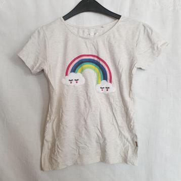 Leuk t-shirt met regenboog. Mt 152. Merk Stones and bones beschikbaar voor biedingen