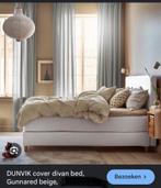 Dunvik boxspring IKEA 180x200 - Gunnared beige, Ophalen, Gebruikt, Beige, Tweepersoons
